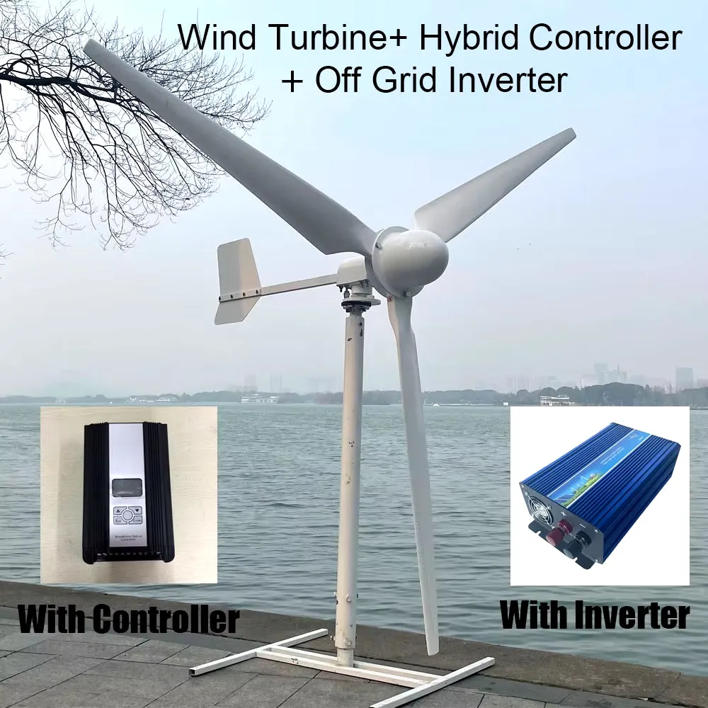10KW 20KW Wind Turbine 96V 220V 380V Permanent Magnet Generator MPPT Charge Windmill 3 Blades with on Grid System for Home Use
