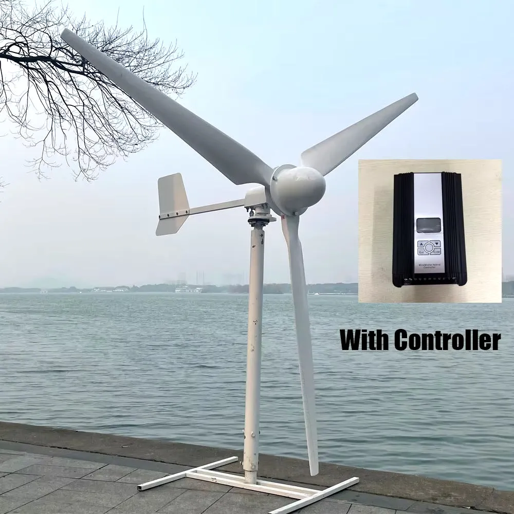 10KW 20KW Wind Turbine 96V 220V 380V Permanent Magnet Generator MPPT Charge Windmill 3 Blades with on Grid System for Home Use