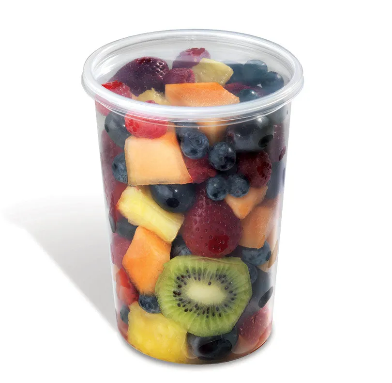 8 16 32 oz. Round Deli Clear Container w/Lid Combo 50/PK
