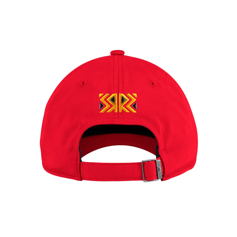 ADIDAS CALGARY FLAMES REVERSE RETRO 2.0 ADULT ADJUSTABLE SLOUCH HAT
