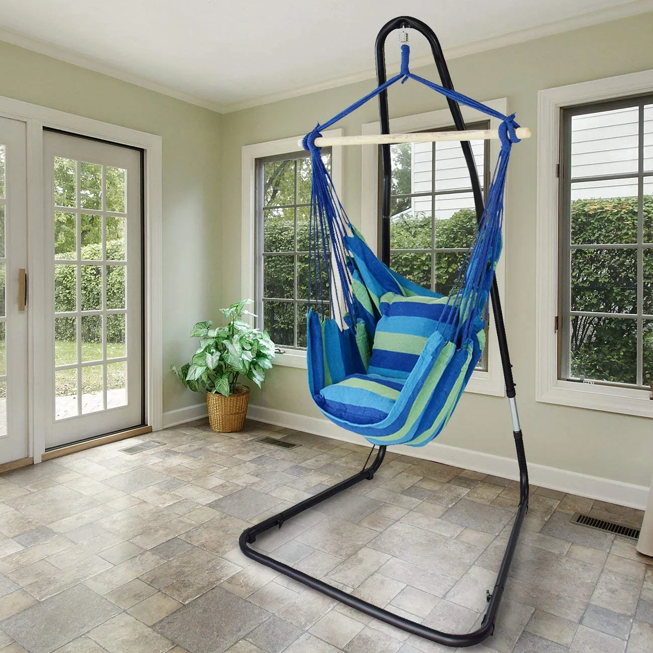 Adjustable Hammock Chair Swing & Stand