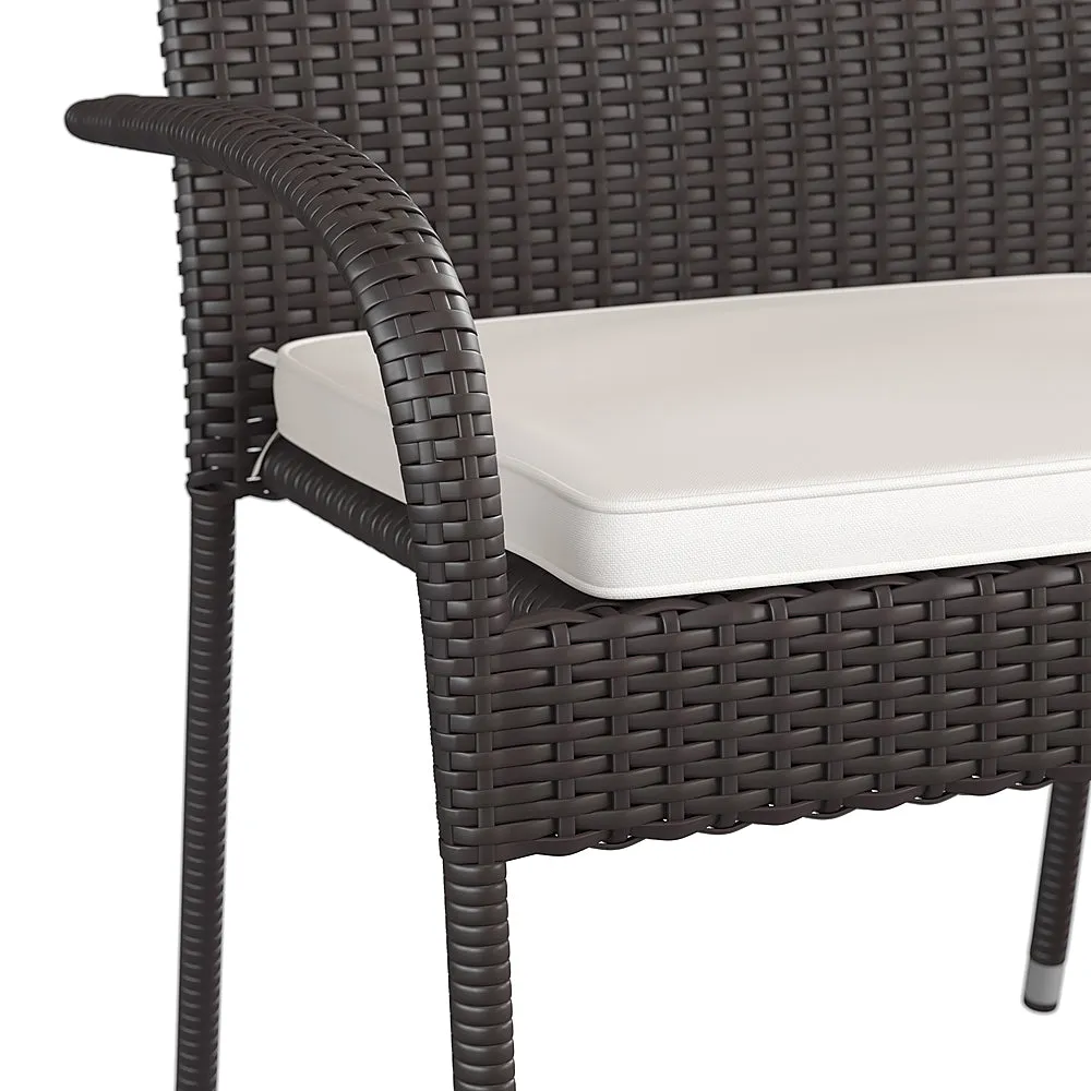 Alamont Home - Maxim Patio Chair (set of 4) - Espresso/Cream