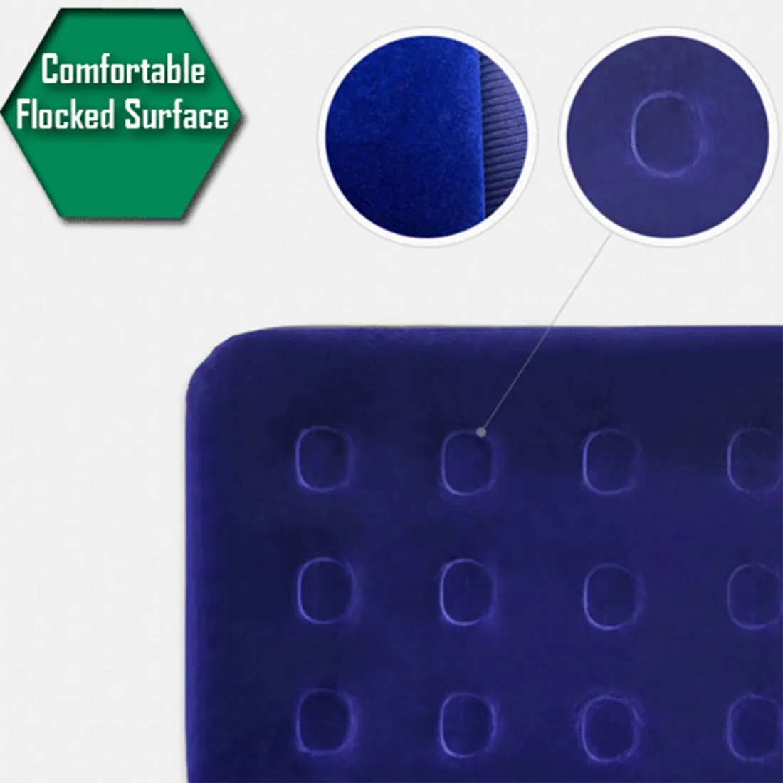 Bestway Comfort Quest Inflatable Flocked Air Bed Mattress Queen