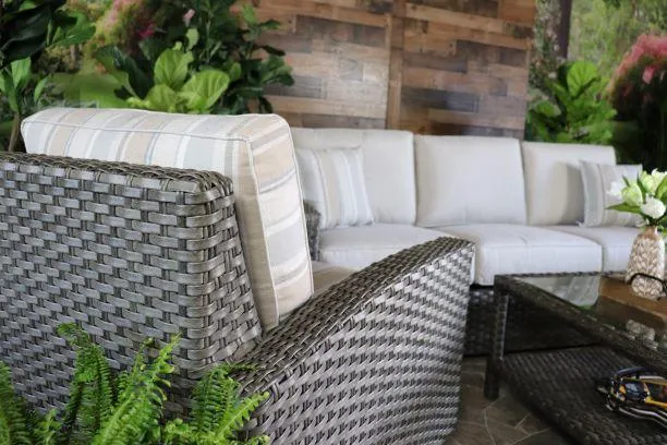 BISCAYNE 3 PIECE SEATING SET - Sofa, Club Chair, and Swivel Glider