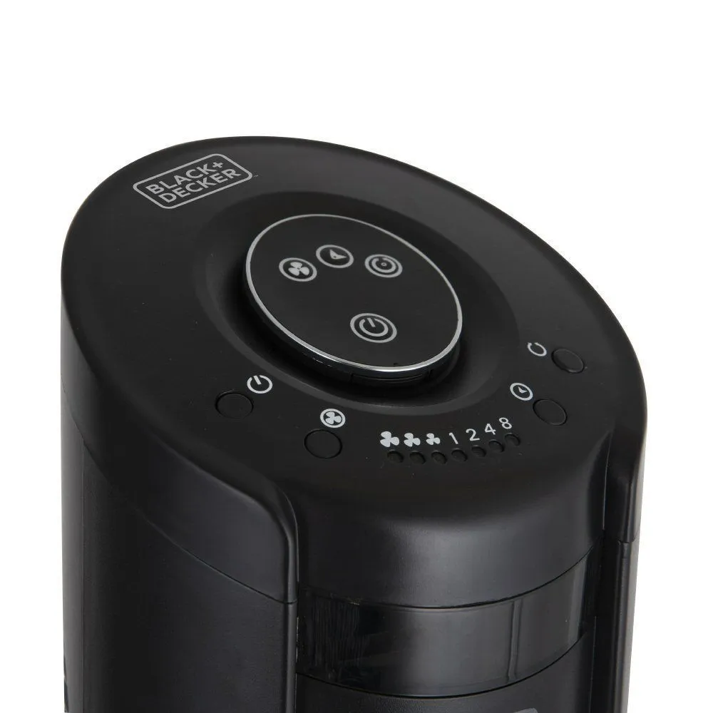 Black   Decker 32" (81cm) Black Digital Tower Fan with 8-Hour Timer