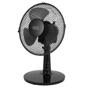 Black   Decker 9" Black 20W Desk Fan