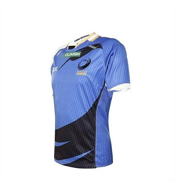 BLK Western Force Rugby Shirt Home Kids 2016