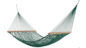 Carolina Hammocks Large WeatherSmart Rope Hammock - Green