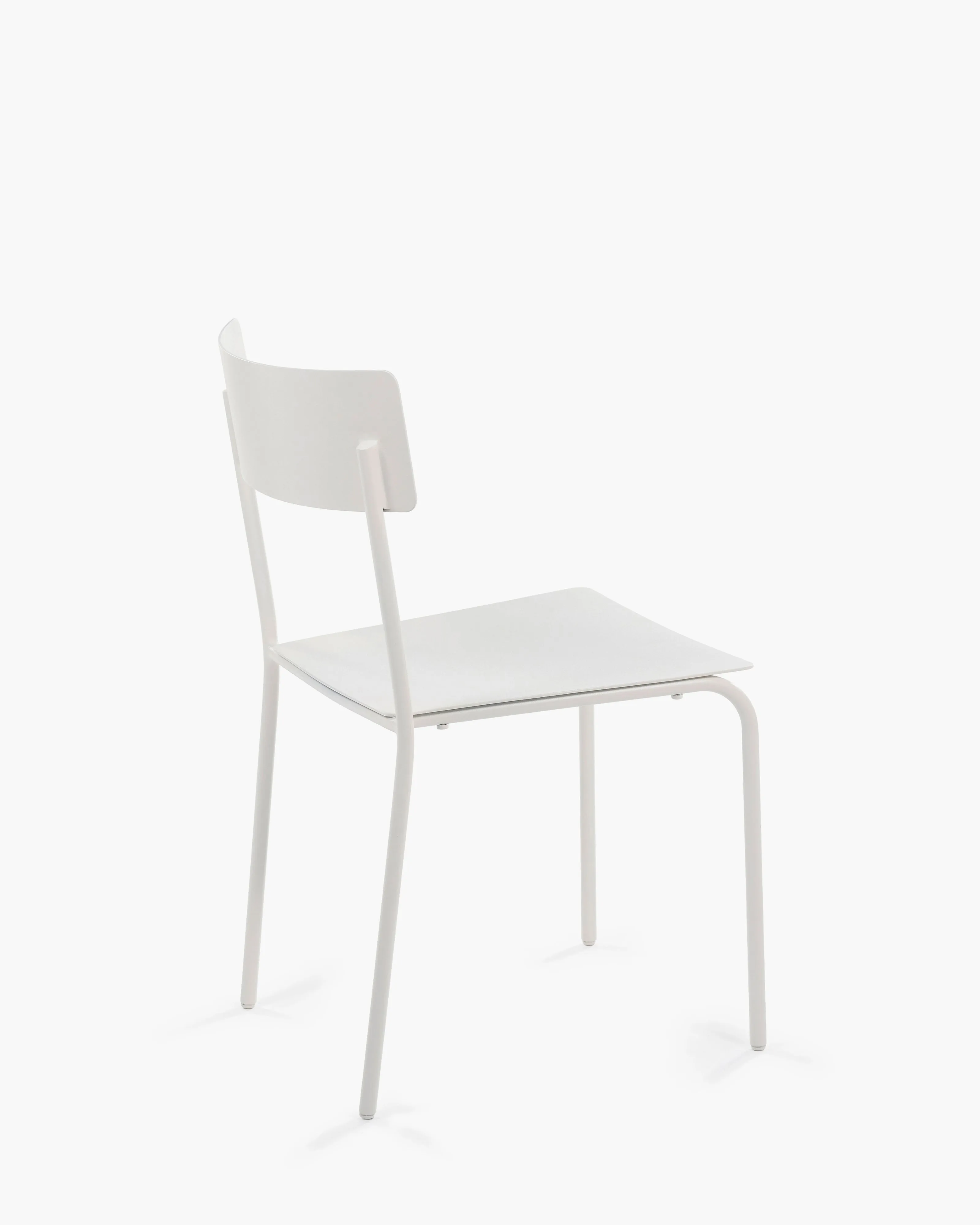 Chair S without armrests aluminium sand August