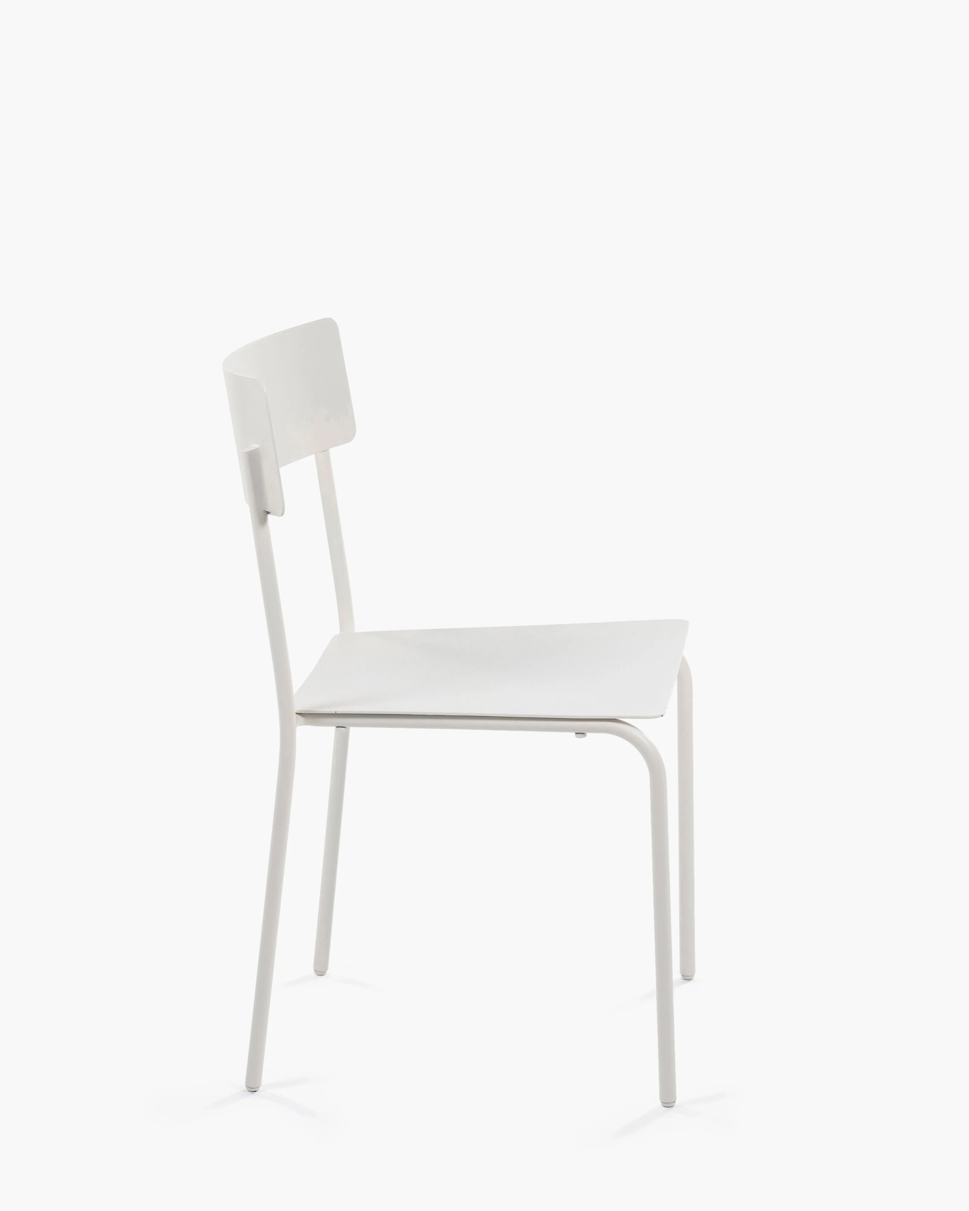 Chair S without armrests aluminium sand August