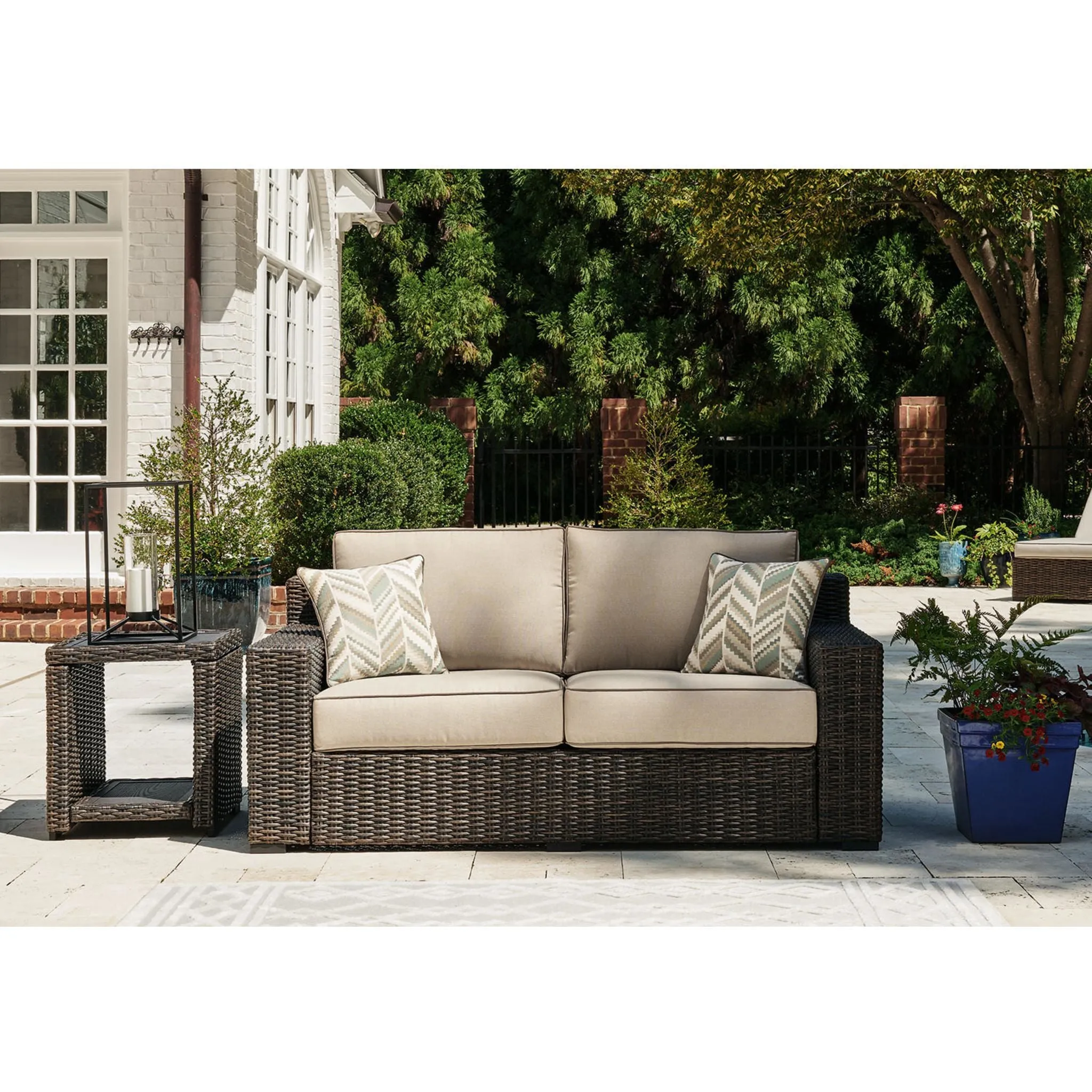 Coastline Bay Outdoor Loveseat with Cushion
