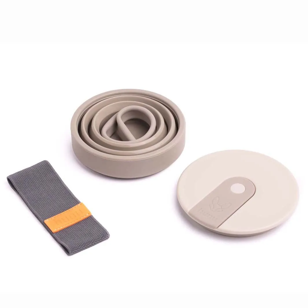Collapsible Silicone Cup   Straw Sage Green 16oz