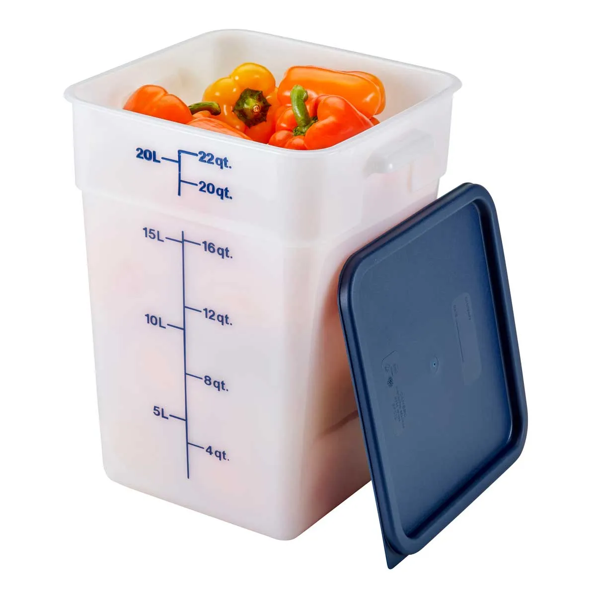 Culinary Essentials by Cambro SFC12453 CamSquare Storage Container Lid, Midnight Blue, 12, 18 & 22 qt.