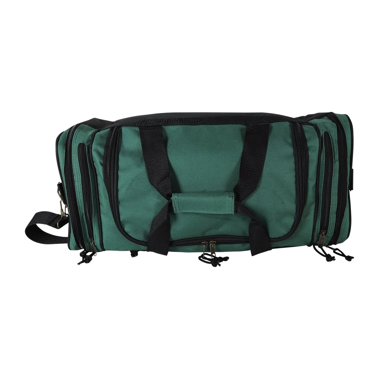 Dalix 20 Inch Sports Duffle Bag with Mesh and Valuables Pockets, Dark Green