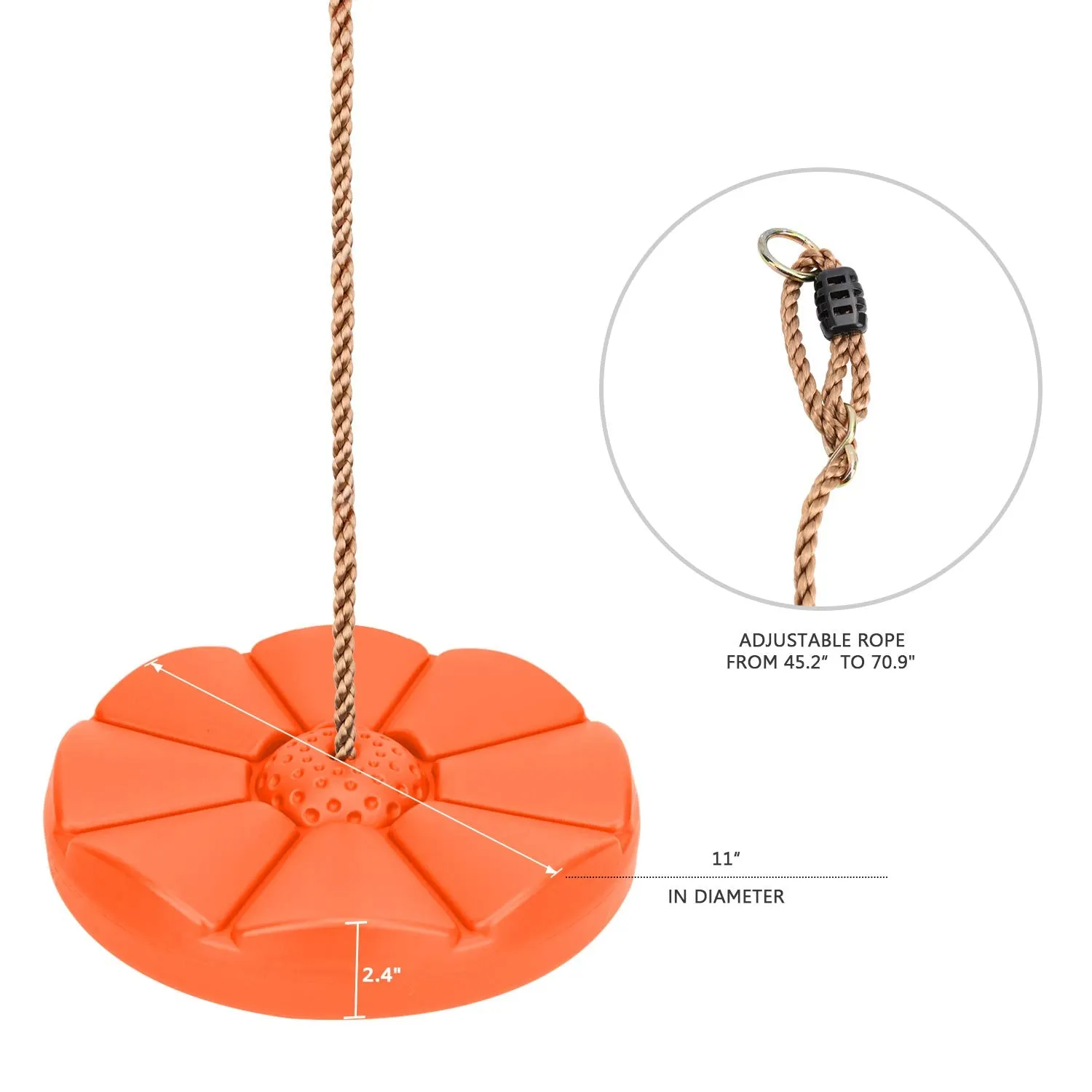 Disc seat swing