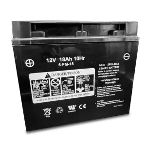 DuroMax Power Portable Generator Replacement Battery - 12V 18aH