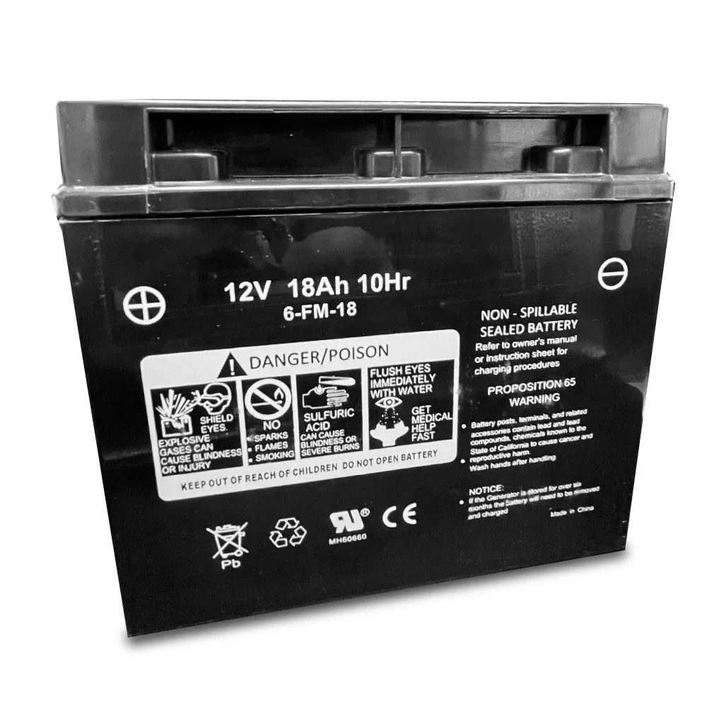 DuroMax Power Portable Generator Replacement Battery - 12V 18aH