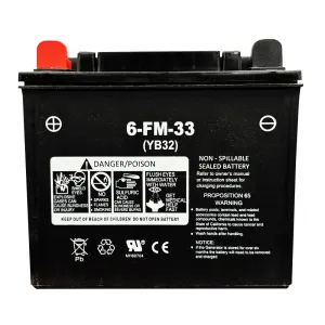 DuroMax Power Portable Generator Replacement Battery - 12V 32aH