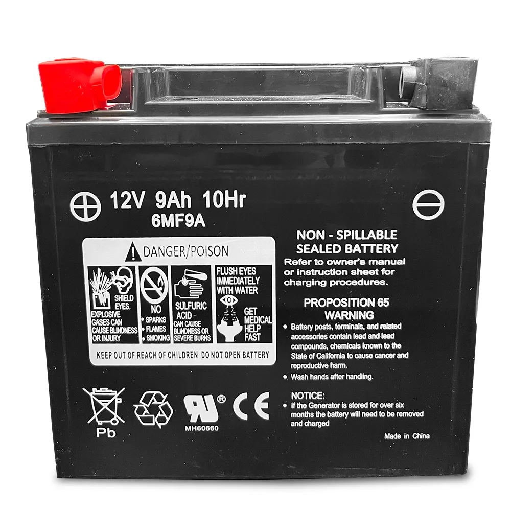 DuroMax Power Portable Generator Replacement Battery - 12V 9aH