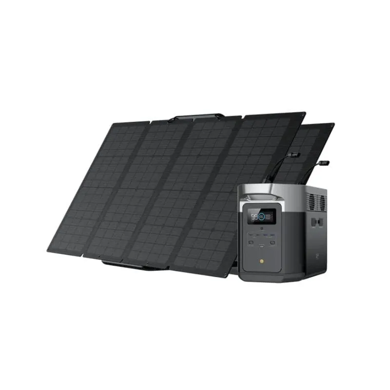 EcoFlow DELTA Max 2000   2 x 160W Solar Panels