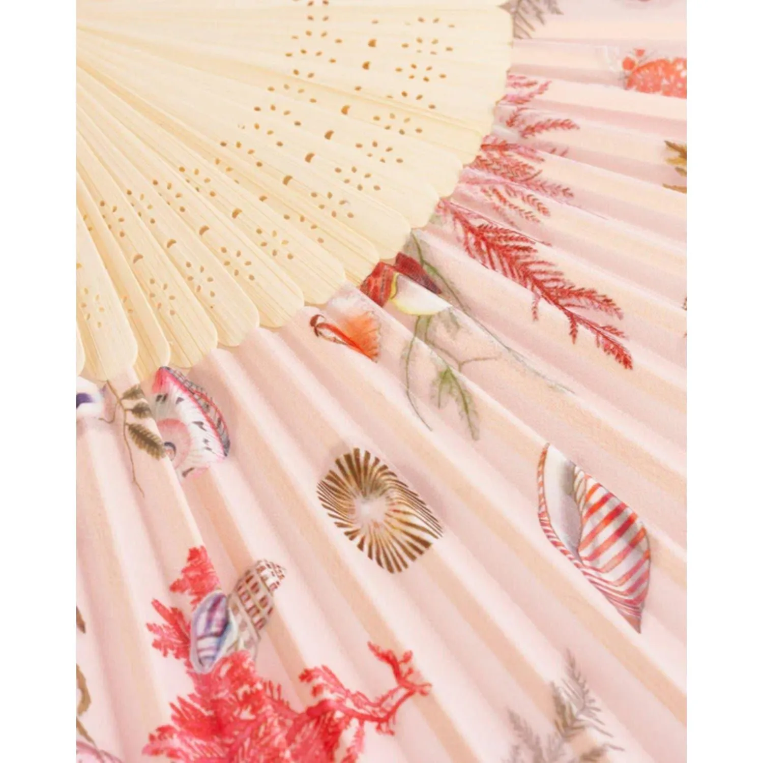 Fable England 42cm Pink & Cream Whispering Sands Fan