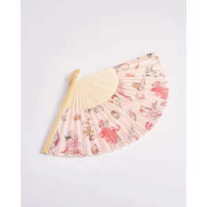 Fable England 42cm Pink & Cream Whispering Sands Fan
