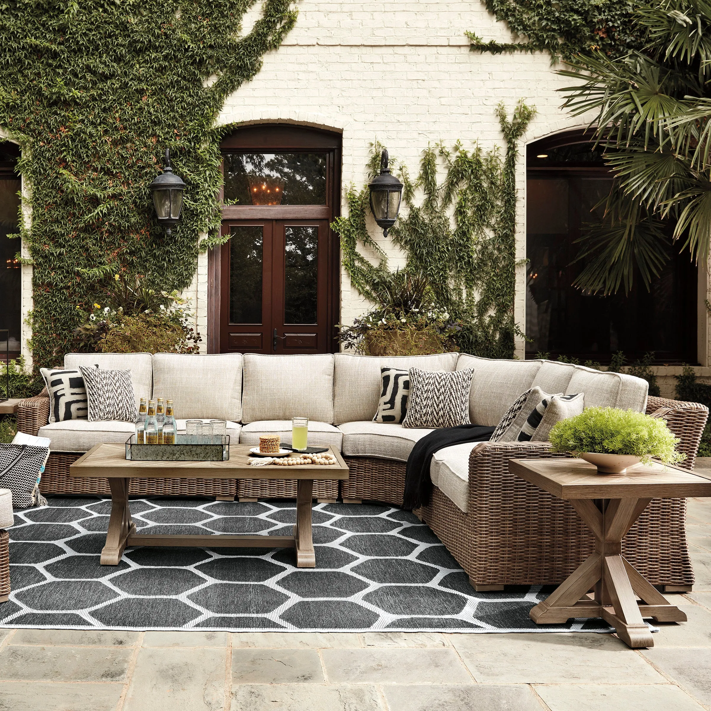Fire Island Mist Outdoor Sectional Sets