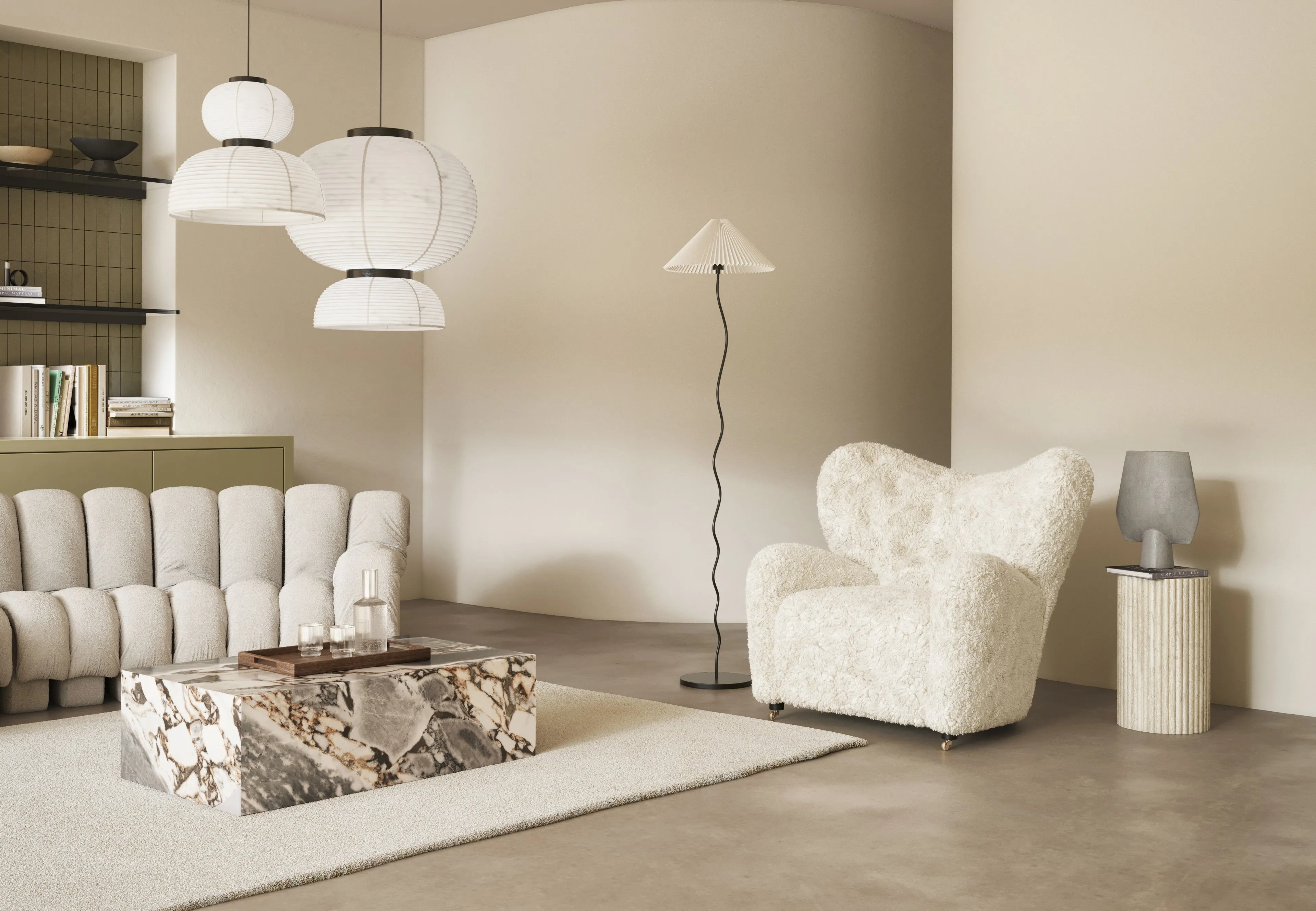 Formakami - Formakami JH4 Paper Pendant Light, White