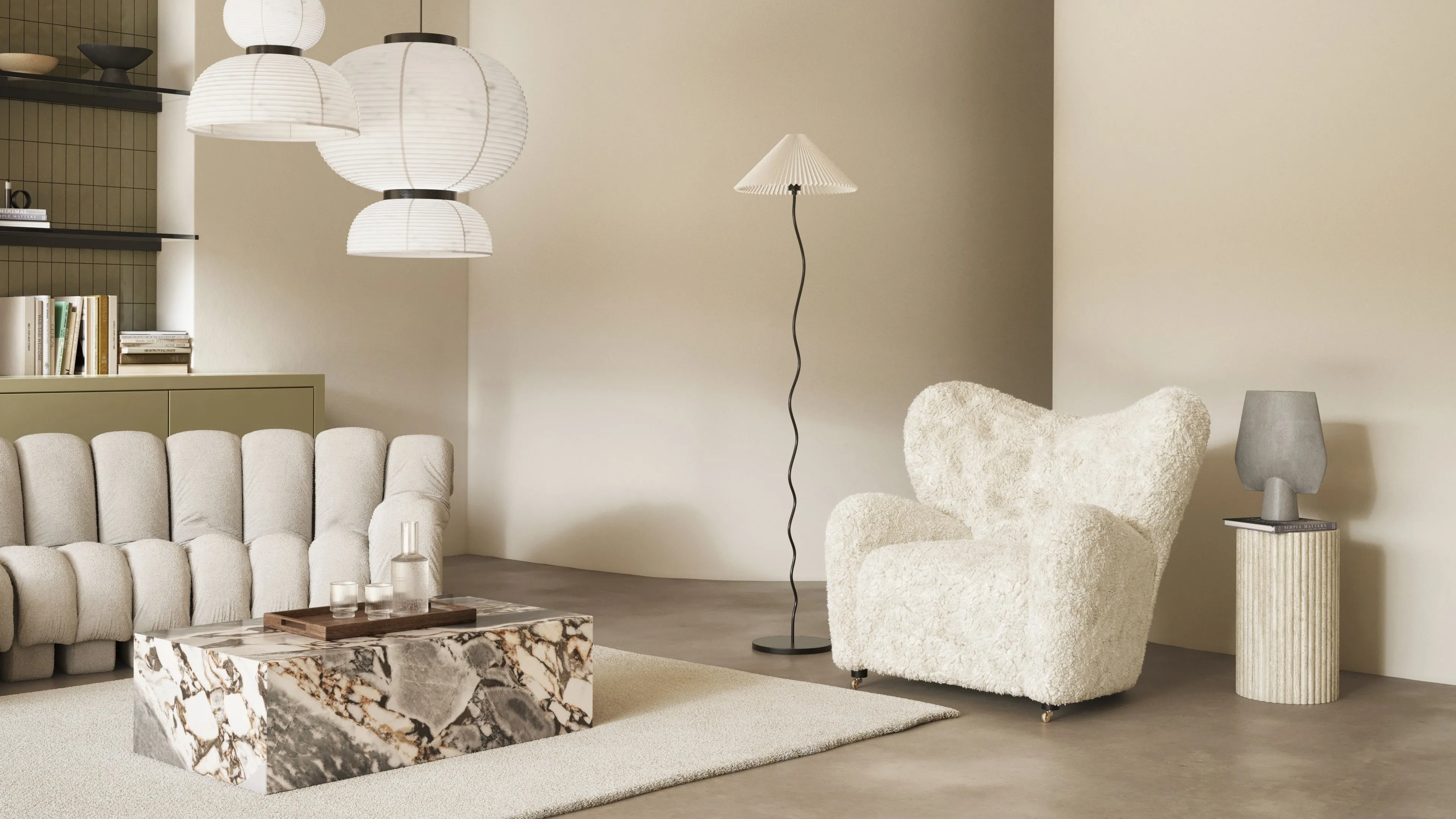 Formakami - Formakami JH4 Paper Pendant Light, White