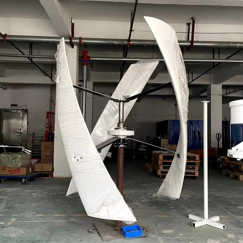 Free Energy 8000W 24V 48V 96V 220V Glass Fiber 3 Blade Vertical Wind Turbines Wind Generator Power Windmil with Controller