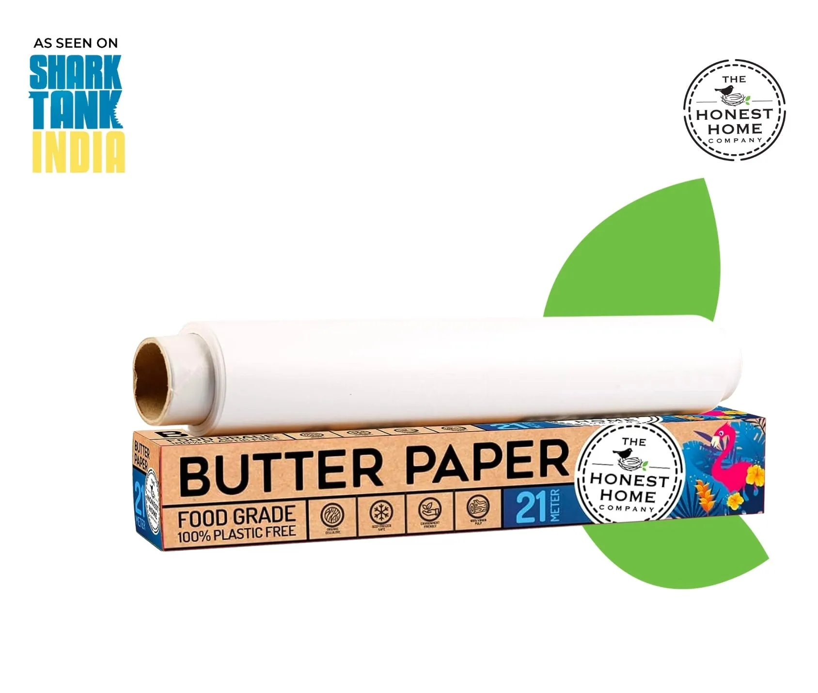 Heavy Duty Butter Paper Roll for Baking and Packaging- 21Mtr