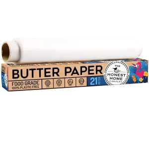 Heavy Duty Butter Paper Roll for Baking and Packaging- 21Mtr