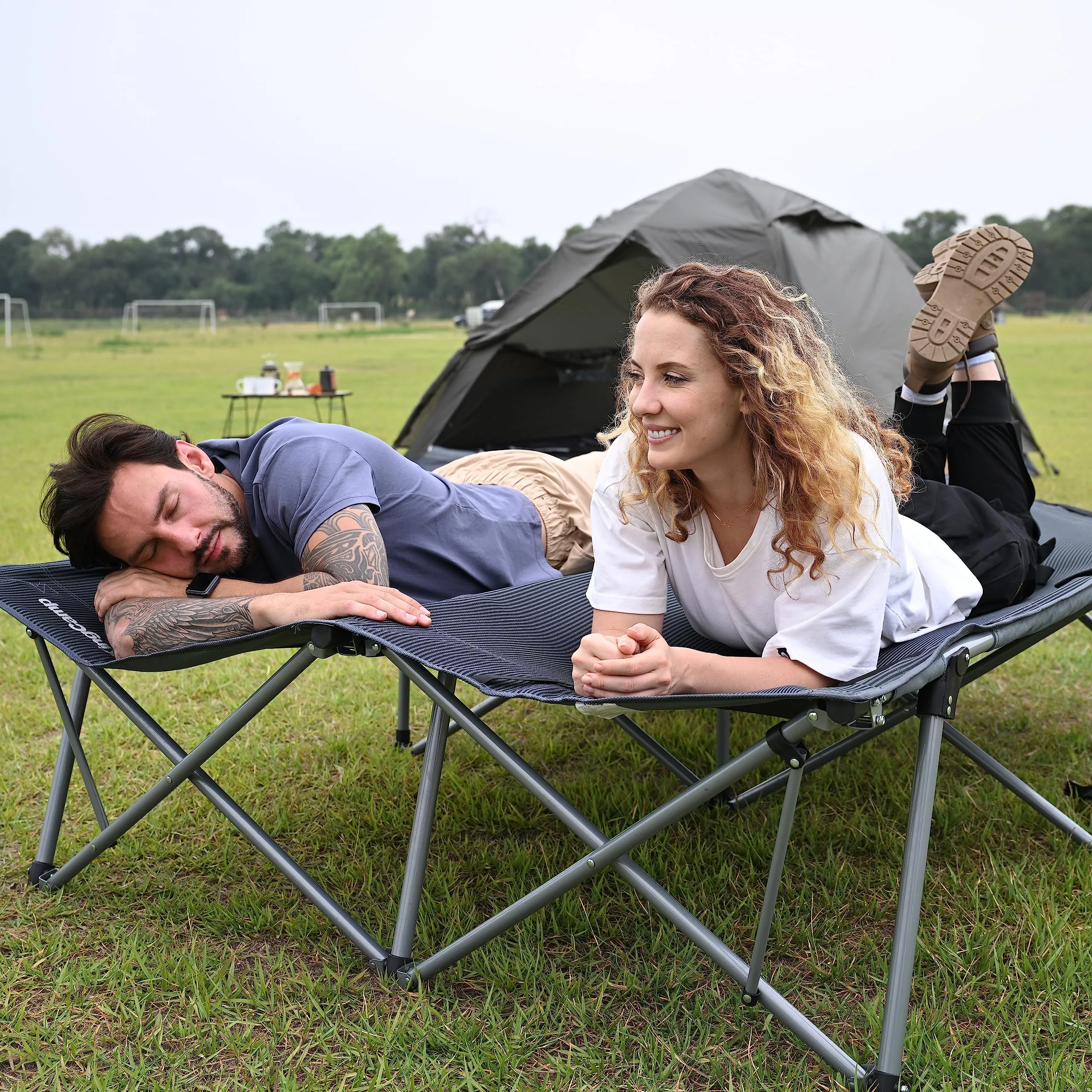 KingCamp Luxury Double Folding Camping Cot