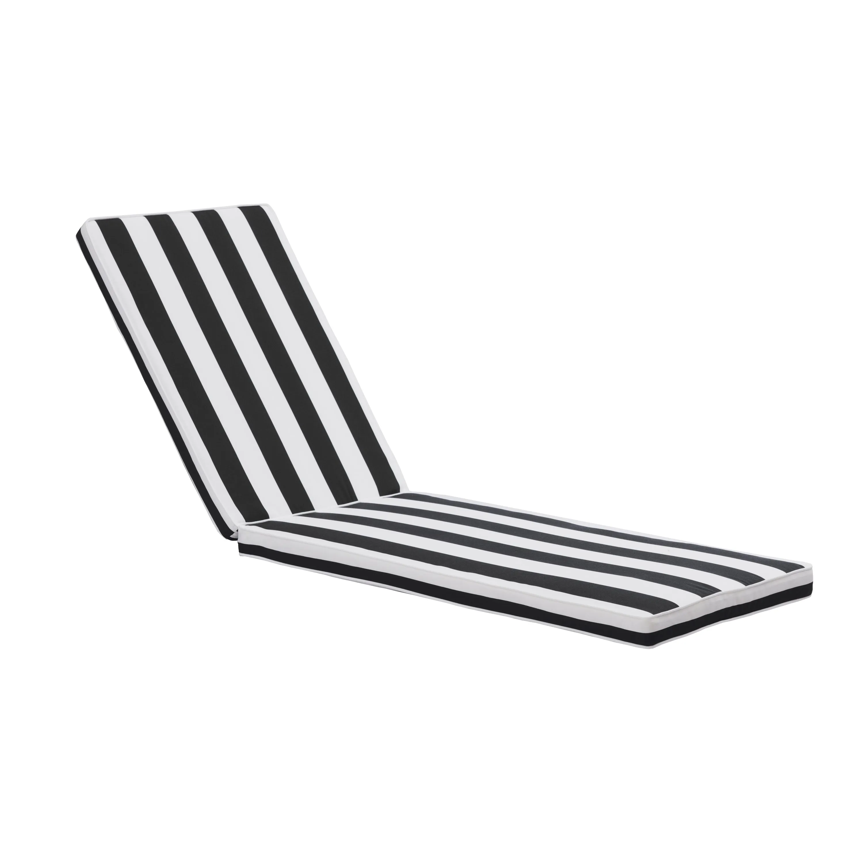 Lyons Outdoor Lounge Chair Cushion Replacement (Set of 2) - Black White