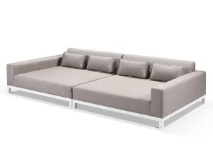 Minimo Sunbrella Taupe Fabric Garden Daybed