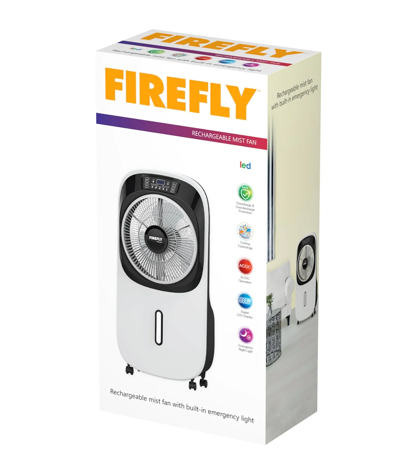 Mist Fan with Digital LED Display