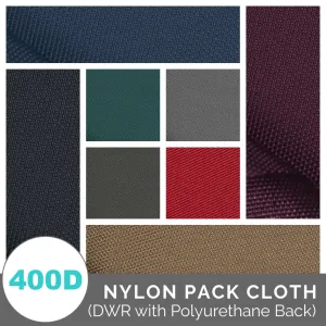 Nylon Pack Cloth (400 Denier) DWR, Urethane Coated