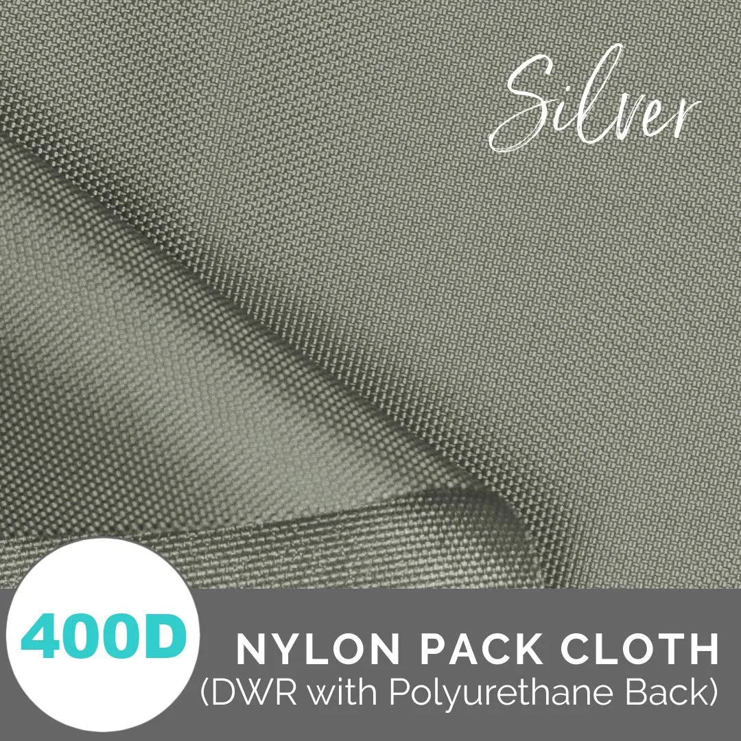 Nylon Pack Cloth (400 Denier) DWR, Urethane Coated