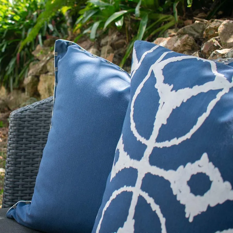 Outdoor Reverse Storm White Lounge Cushion 55 x 55 cm