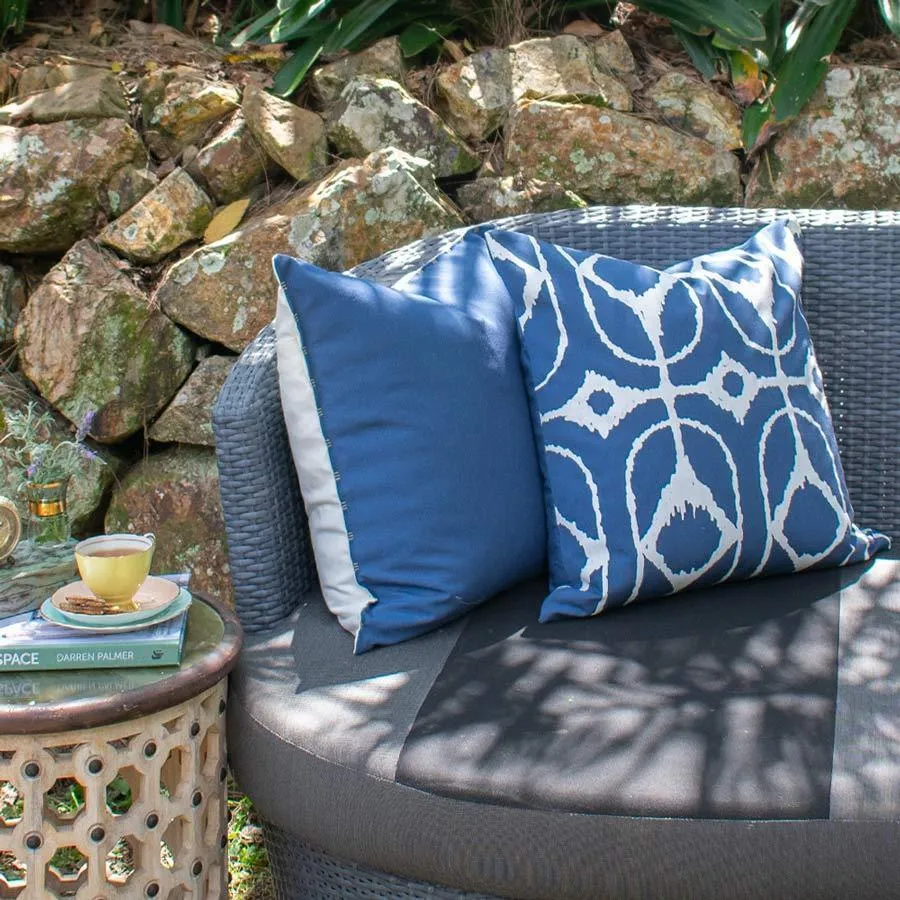 Outdoor Reverse Storm White Lounge Cushion 55 x 55 cm