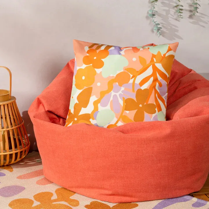 Outdoor Scatter Cushion Cover 43 x 43cm - Floral Print