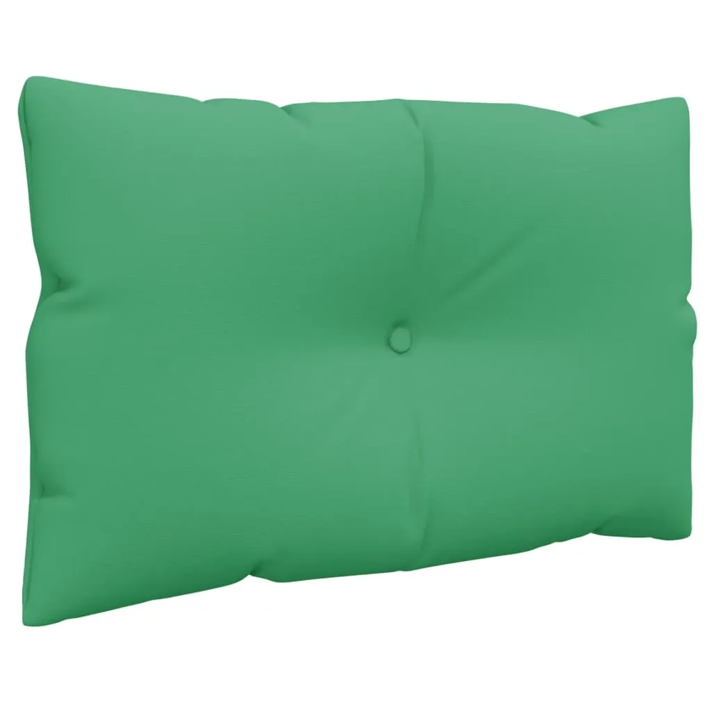 Pallet Cushions 3 pcs Green Fabric
