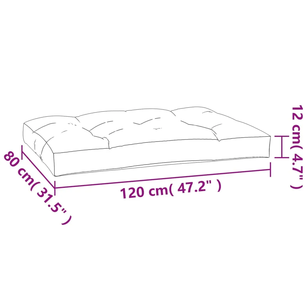 Pallet Cushions 5 pcs Beige Fabric