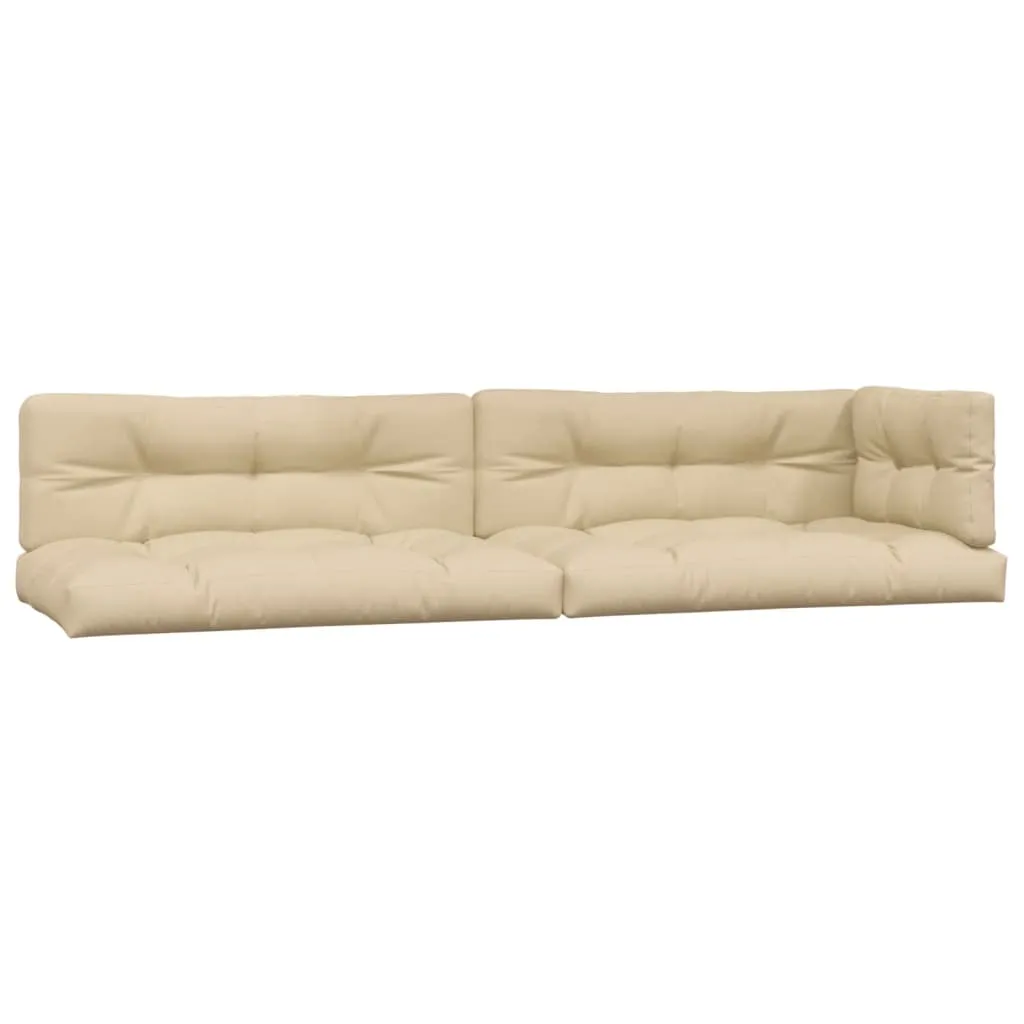 Pallet Cushions 5 pcs Beige Fabric