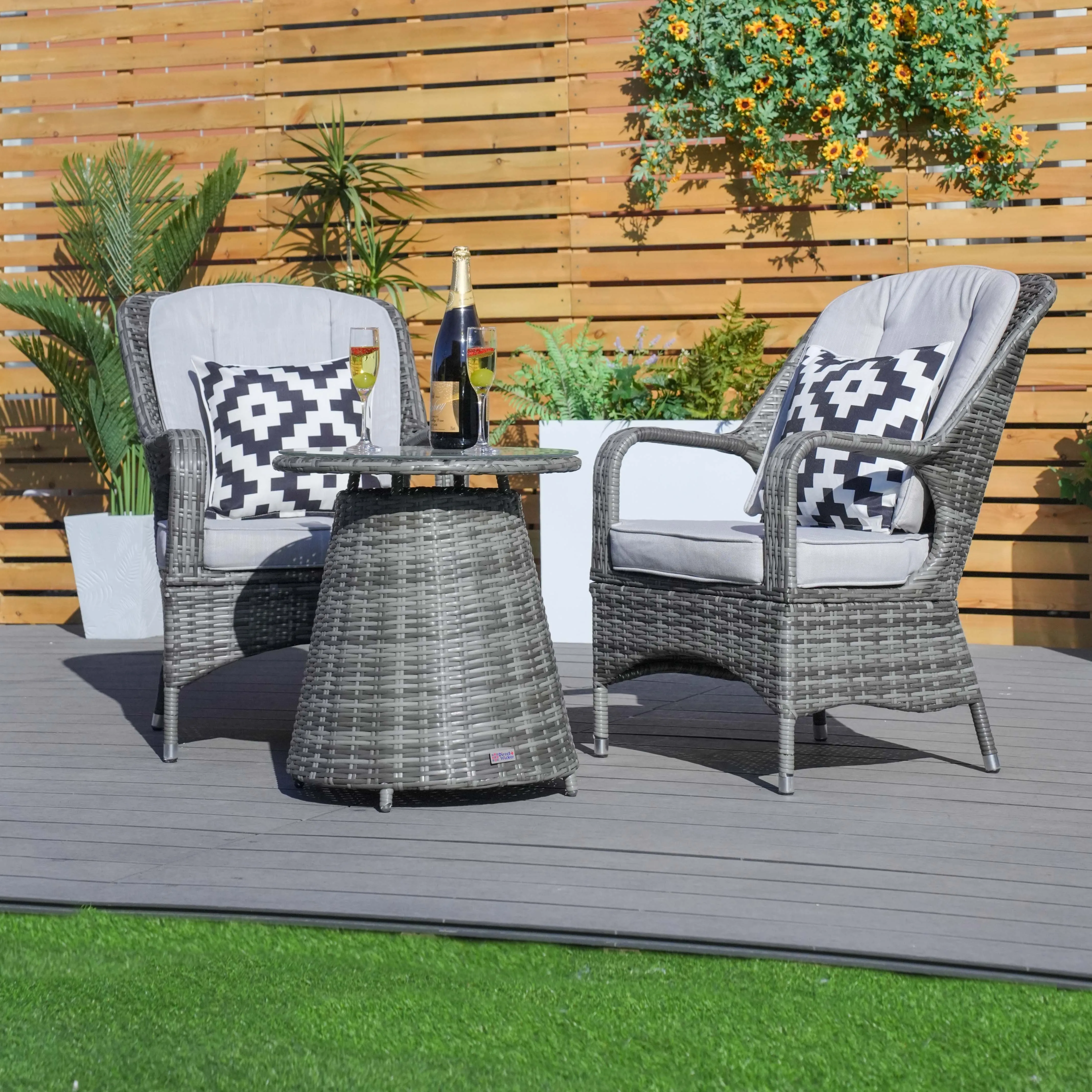 Parma Bistro Set (Grey)
