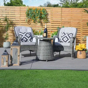 Parma Bistro Set (Grey)