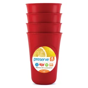 PRESERVE - Everyday Cup Pepper Red - 4 Cups (16 oz. Each)