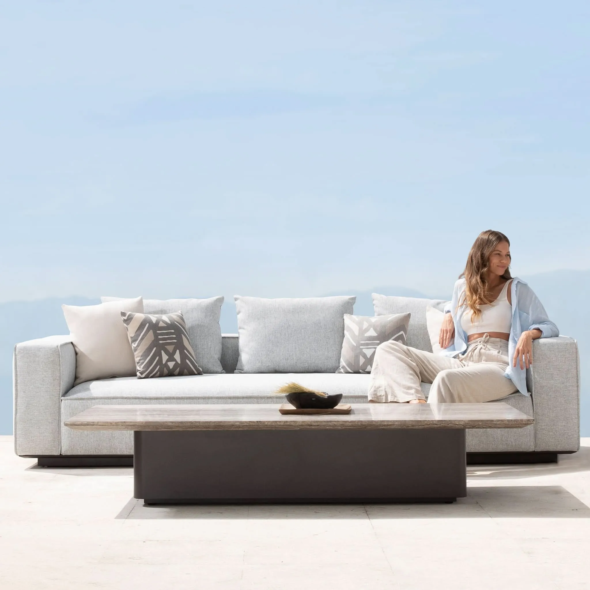 Santorini Outdoor 3 Seat Sofa