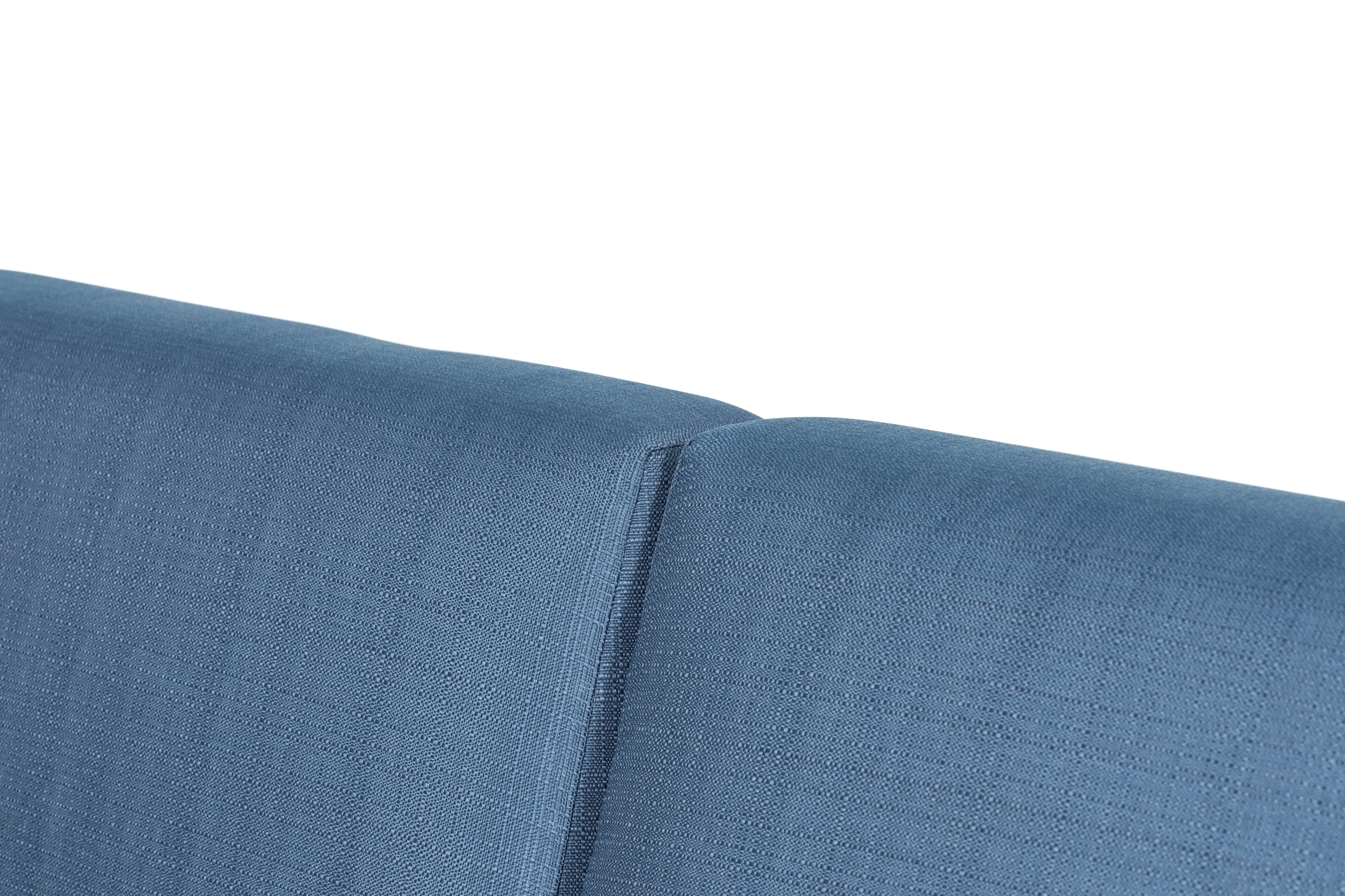 Sardinia Aluminum Frame Outdoor 74" Love seat / Sofa - Blue Cushions