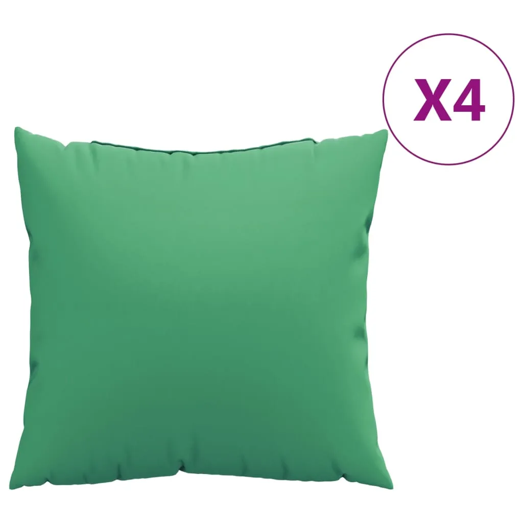 Sofa Cushions 4 pcs Green 60x60 cm Fabric